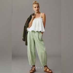 Pilcro The Breaker Mid-Rise Tapered Pull on pants size 29